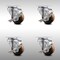 Service Caster 3.5 Inch SS High Temp Glass Filled Nylon Swivel Top Plate Caster Set with Brake SCC-SS20S3514-GFNSHT-TLB-4 - alternate 1